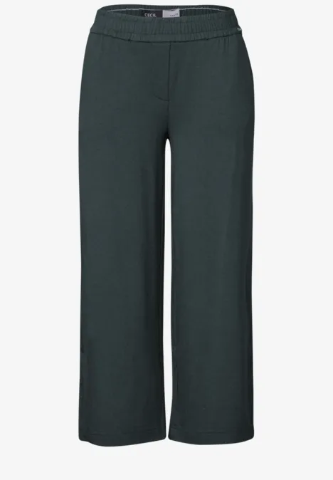 Wide Leg Jersey-Hose slate khaki