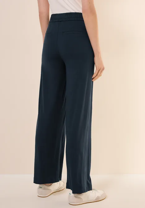 Wide Leg Jersey-Hose universal blue