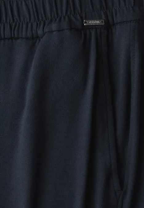 Wide Leg Jersey-Hose universal blue