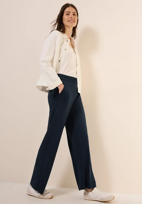 Wide Leg Jersey-Hose universal blue