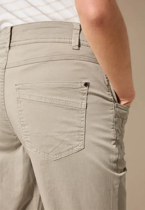 Hose im Casual Fit jute beige