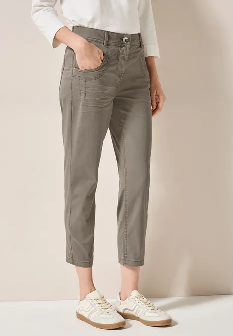 Hose im Casual Fit smoky taupe