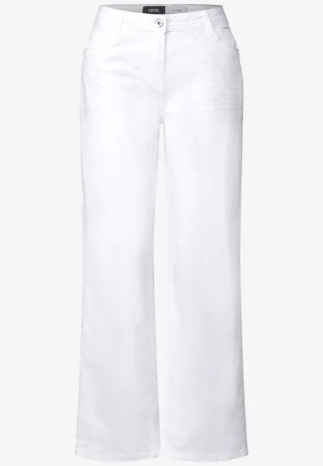 Wide Leg Jeans White