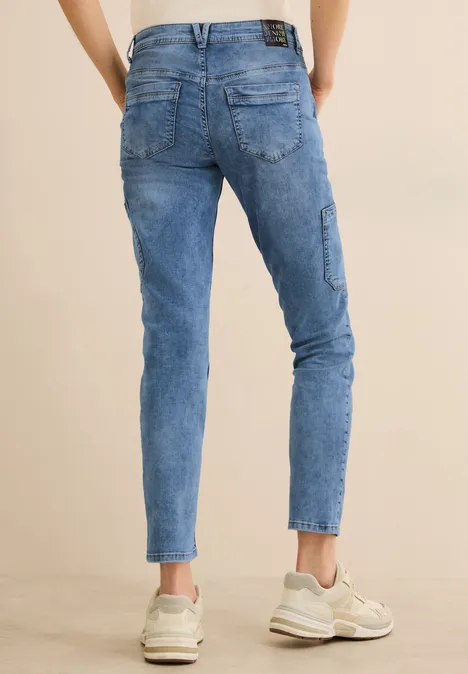 Jeans avec poches cargo authentic used wash