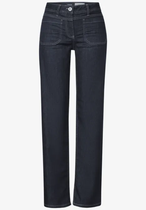 Wide Leg Rinsed Jeans rinsed wash