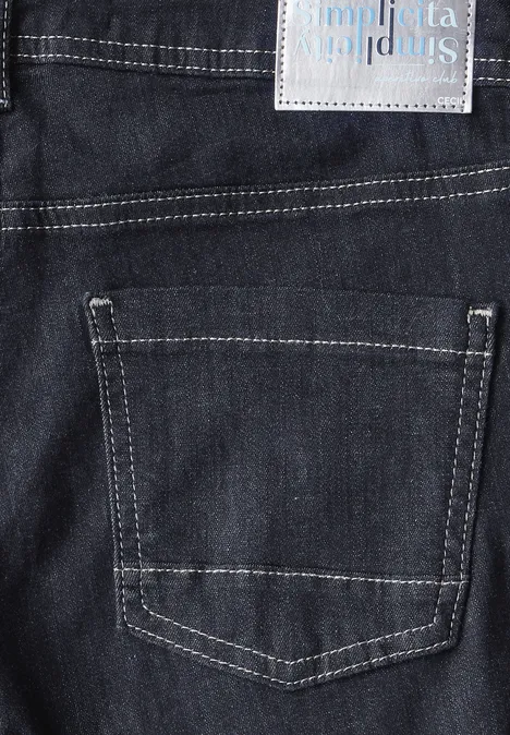 Wide Leg Rinsed Jeans rinsed wash