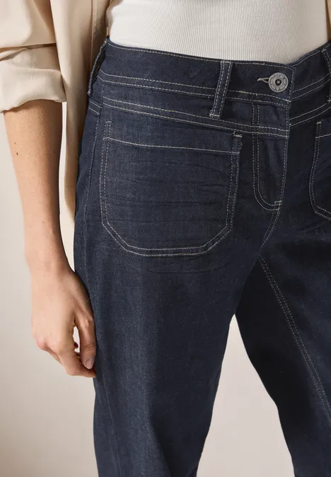 Wide Leg Rinsed Jeans rinsed wash