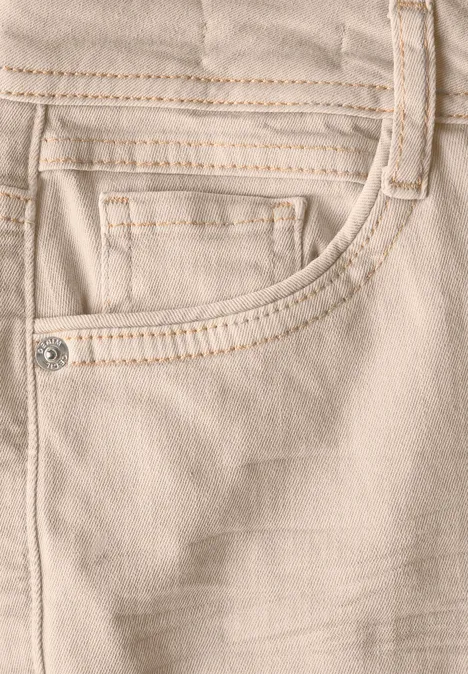 Wide Leg Jeans jute beige