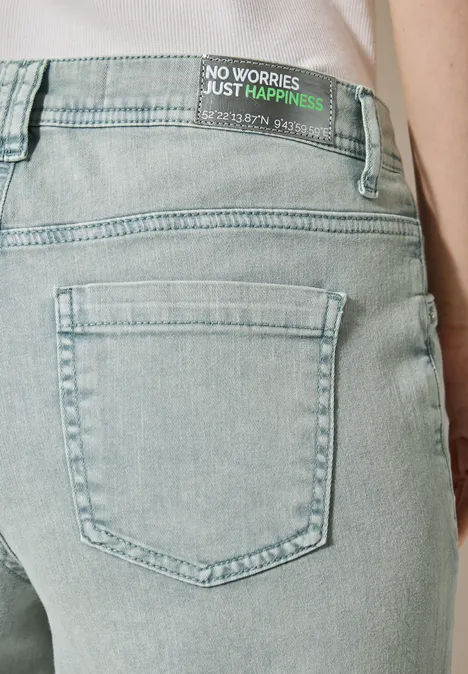 Wide Leg Jeans cool salvia green