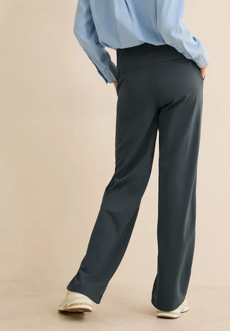 Basic Wide Leg Hose slate khaki