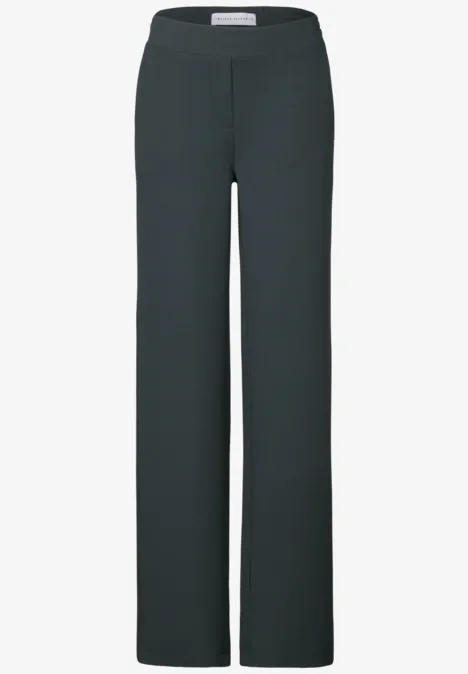 Basic Wide Leg Hose slate khaki