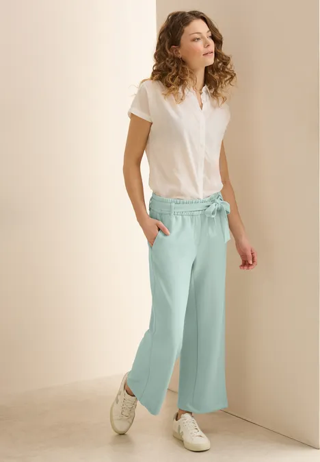 Wide Leg Hose cool salvia green