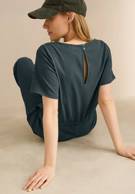 Jumpsuit mit Struktur slate khaki