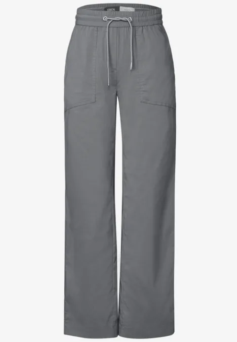 Wide Leg Hose graphite light grey