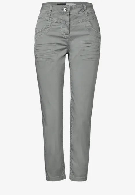 Hose im Washed Look obelisk grey