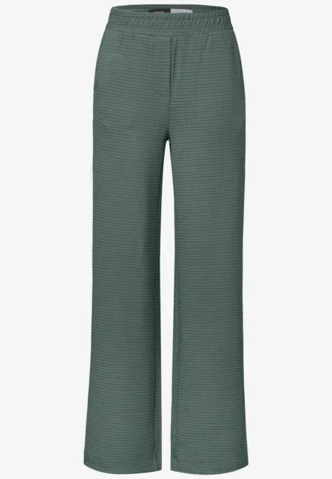 Wide Leg Strukturhose balmy khaki