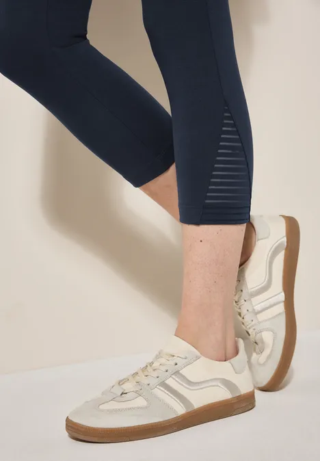 Leggings mit Mesh-Detail universal blue