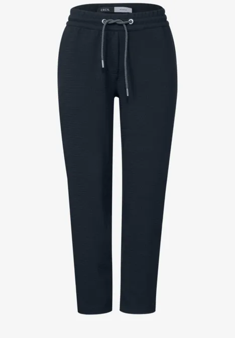 Strukturhose im Casual Fit universal blue