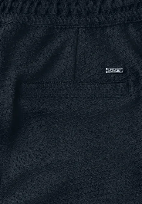 Strukturhose im Casual Fit universal blue