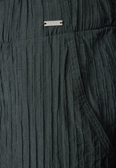 Wide Leg Strukturhose slate khaki