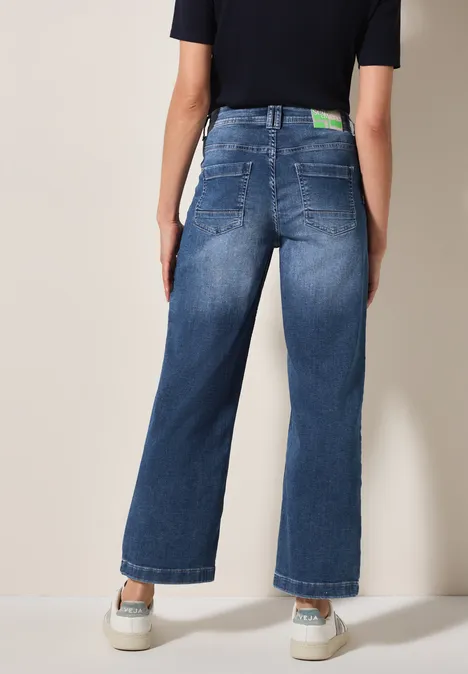 Wide Leg Jeans light blue wash