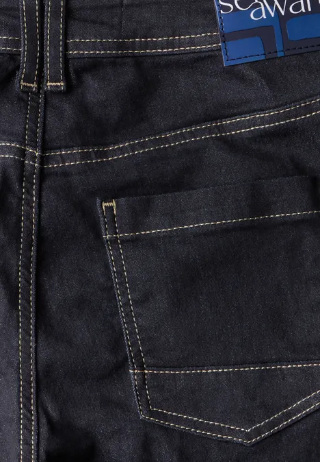 Wide Leg Jeans rinsed wash
