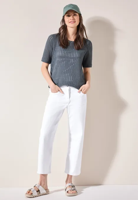 Wide Leg Jeans White