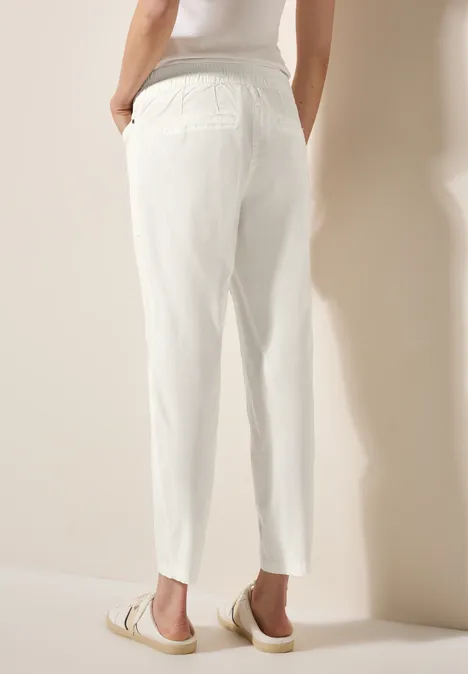 Hose im Washed-Look vanilla white