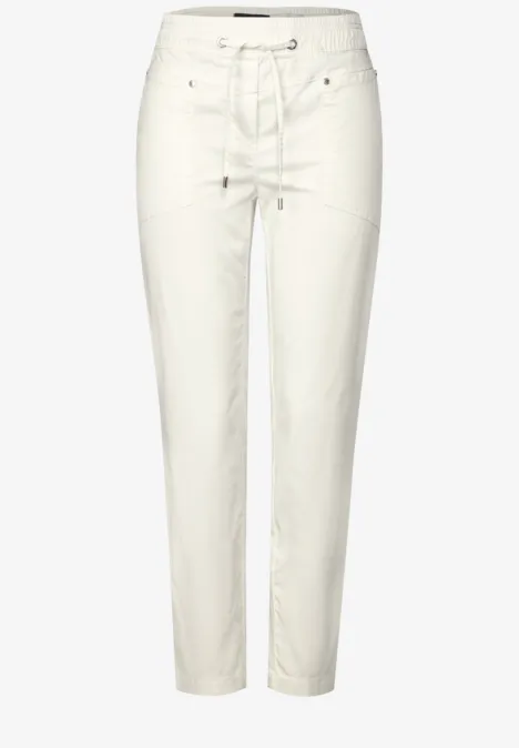 Hose im Washed-Look vanilla white
