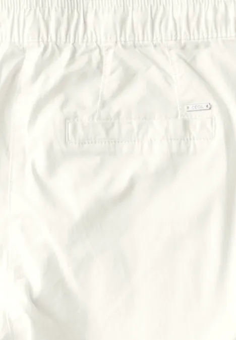 Hose im Washed-Look vanilla white