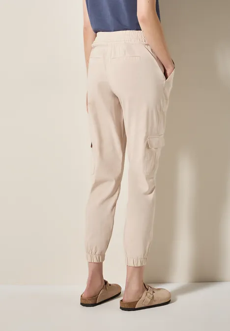 Leichte Cargo Hose boulder beige