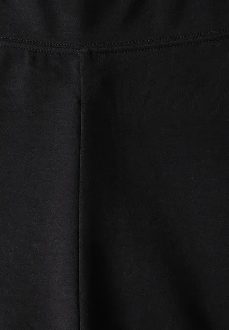 Bootcut Leggings mit Schlitz Black