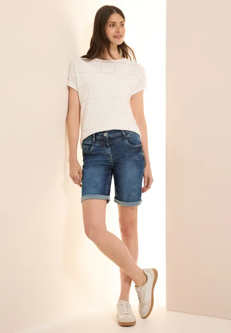 Jeansshorts Dark blue wash