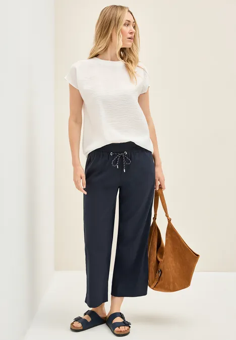 Spodnie z szerokimi nogawkami 7/8 universal blue