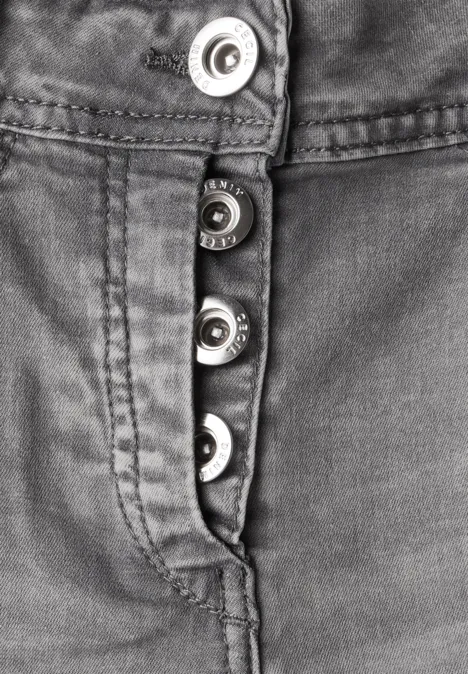 Straight Leg Jeans light grey wash