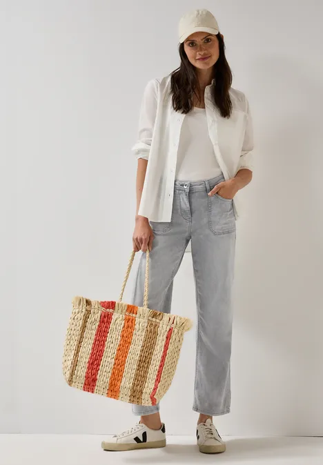 Wide Leg Jeans light grey wash