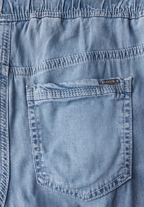 Wide Leg Jeans light blue used wash
