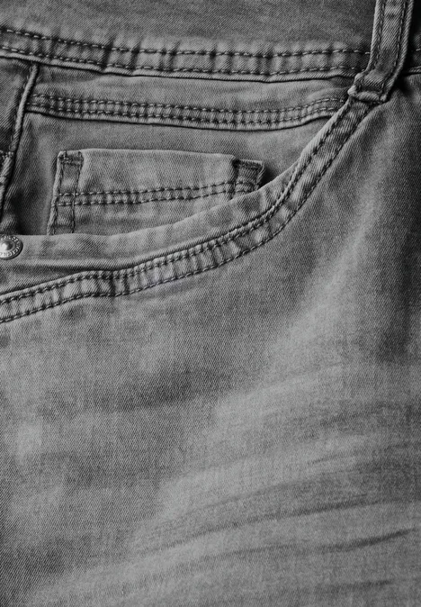 Jeans im Casual Fit mid grey random wash