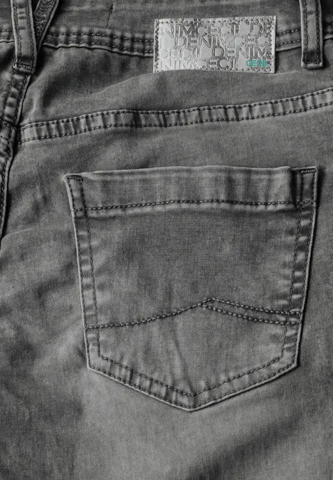 Jeans im Casual Fit mid grey random wash