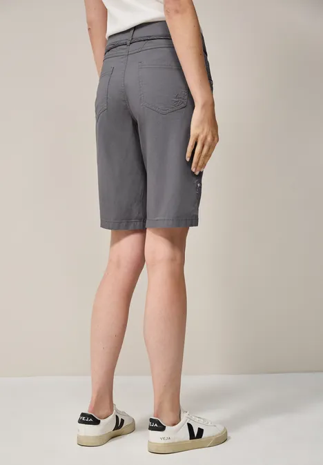 Shorts mit Tunnelzug graphite light grey