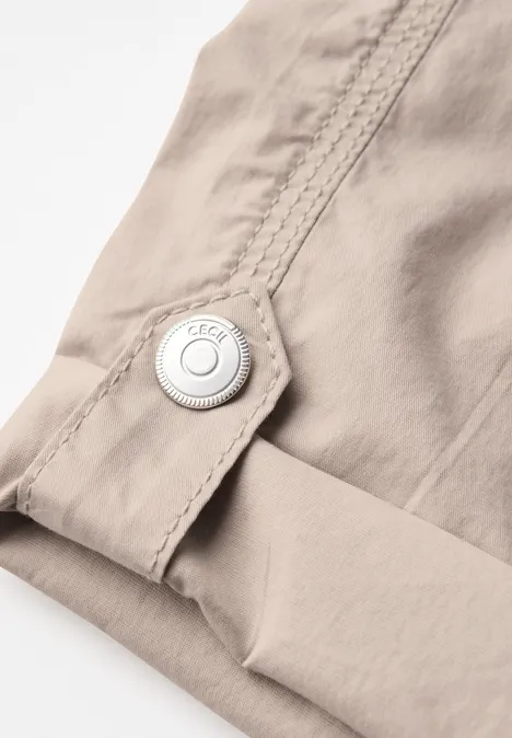 Shorts mit Tunnelzug boulder beige