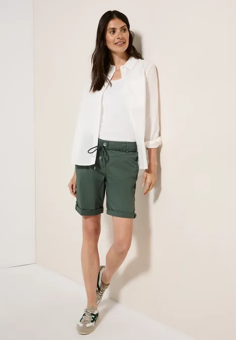 Shorts mit Tunnelzug dark balmy khaki