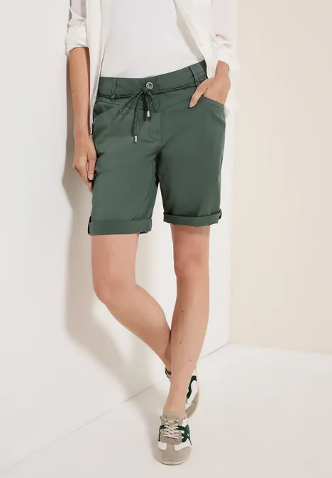 Shorts mit Tunnelzug dark balmy khaki