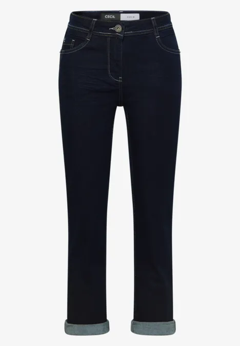 Straight Leg Jeans rinsed wash