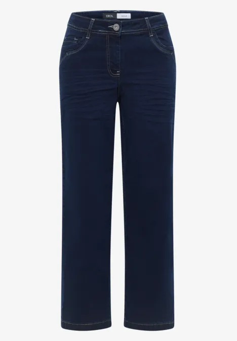 Wide Leg Rinsed Jeans rinsed wash