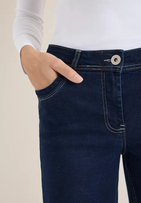 Wide Leg Rinsed Jeans rinsed wash