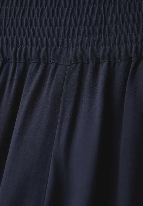 Wide Leg Crepe Hose universal blue