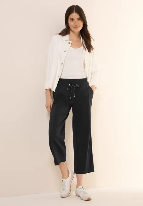 Wide Leg Hose Black