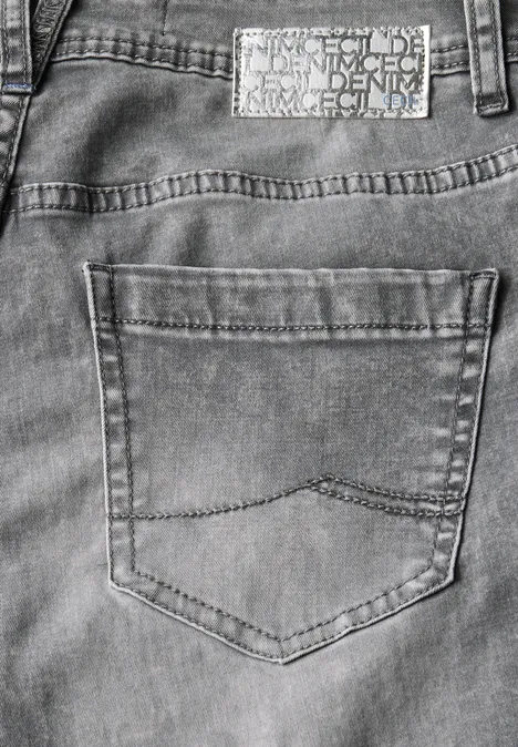 Jeans im Casual Fit mid grey random wash