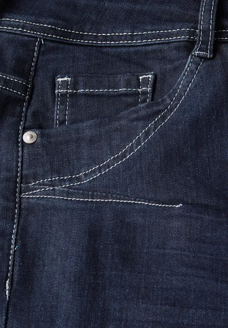 Rinsed Wide Leg Jeans rinsed wash